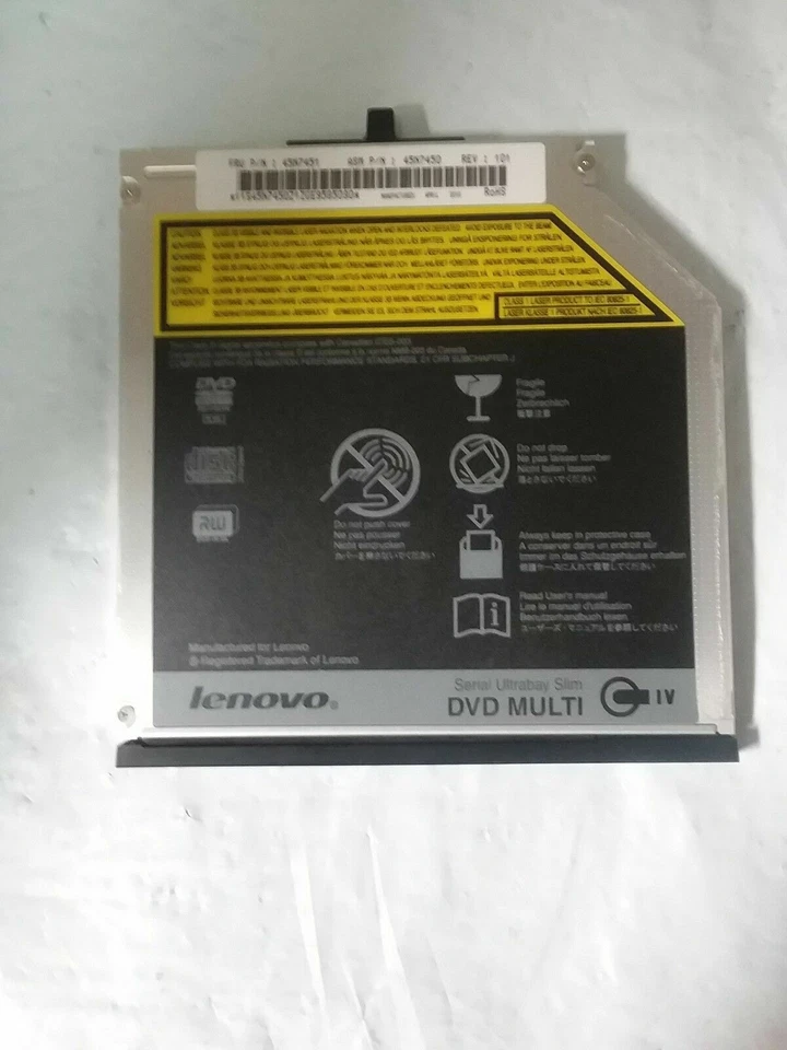 Lenovo T410 T430 T500 W500 R500 X200 CD/DVD Burner 42T2551 42T2557 42T2556 - Image 3 of 4