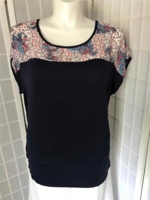Women's Carol Rose  2X Dark Blue Soft Comfort Summer Box Tee