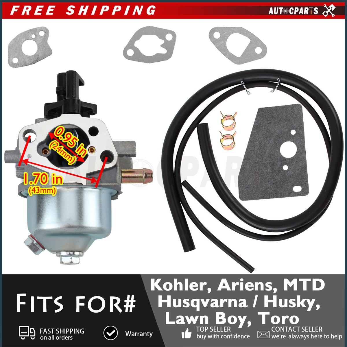 Himore New 2800 Psi Potenza Idropulitrice Acqua Pompa Husky HU80833 HU80915 Dal Rop Shop - Foto 10