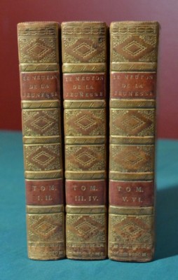Le Neuton De La Jeunesse 3 Vols Fine Binding Paris 1808 Illustrated Physique