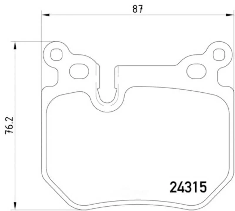 Juego de pastillas de freno de disco-base Hella-PAGID 355012551 para 08-09 BMW 135i Foto 2 de 4