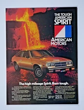 1982 AMC Spirit Vintage Born Tough Lava Flow Original Print Ad 8.5 x 11"