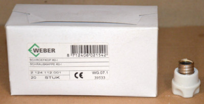 Weber 2.124.112.001 Schraubkappe 20 Stück NEU OVP