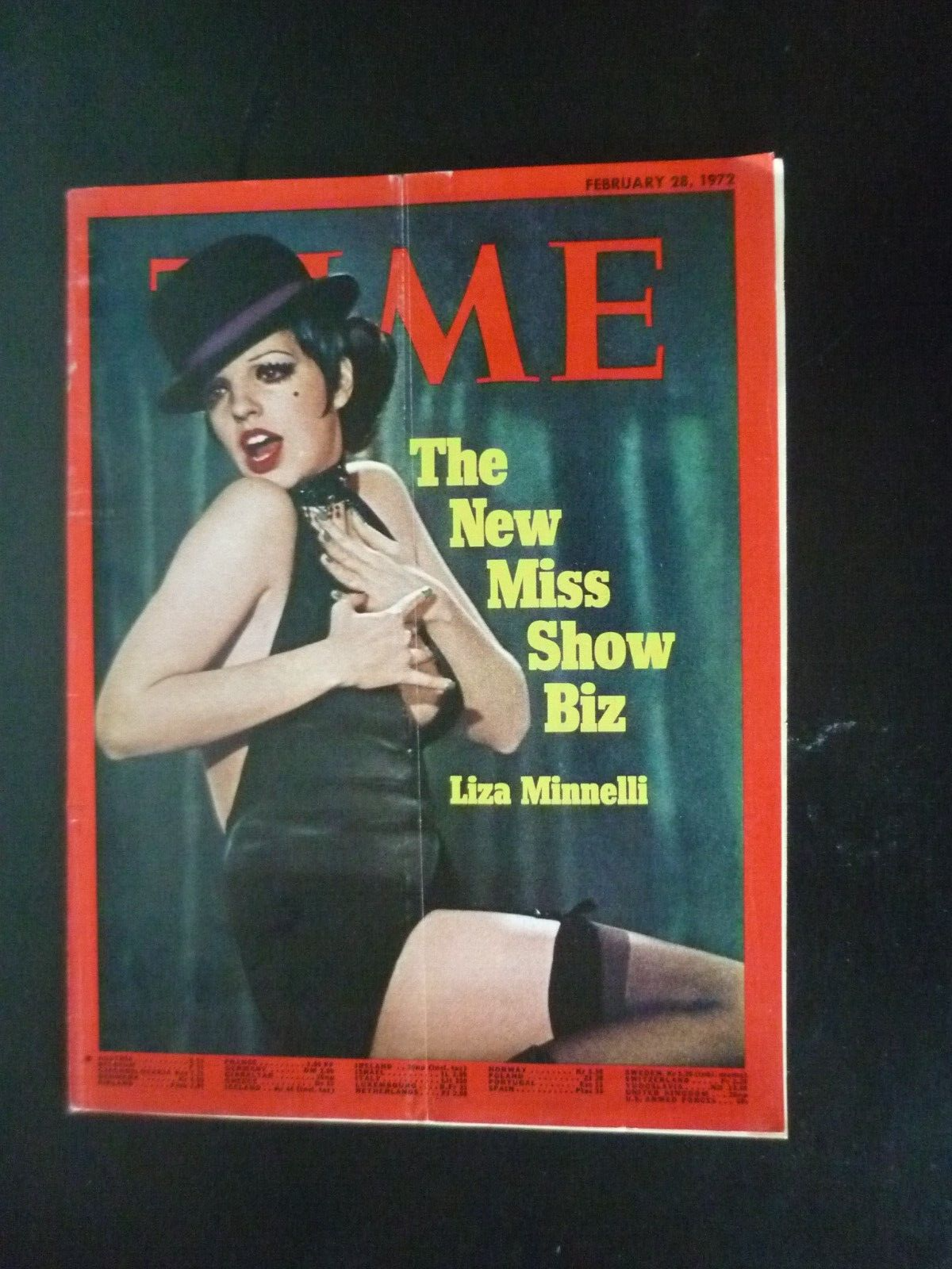 Time Magazine February 28, 1972 Liza Minelli The New Miss Show Biz