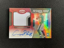 2022 Certified Football Carson Strong Rookie Patch Auto /75! Freshman Fabric