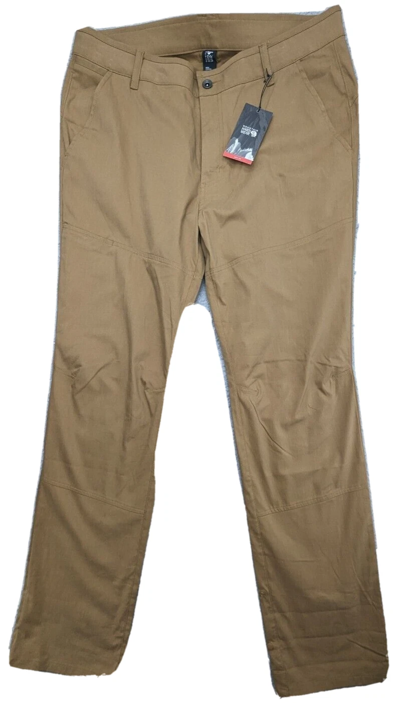 Mountain Hardwear Mens AP Pant 36W 32L Beige Hiking Tech Articulated 36x32 $90