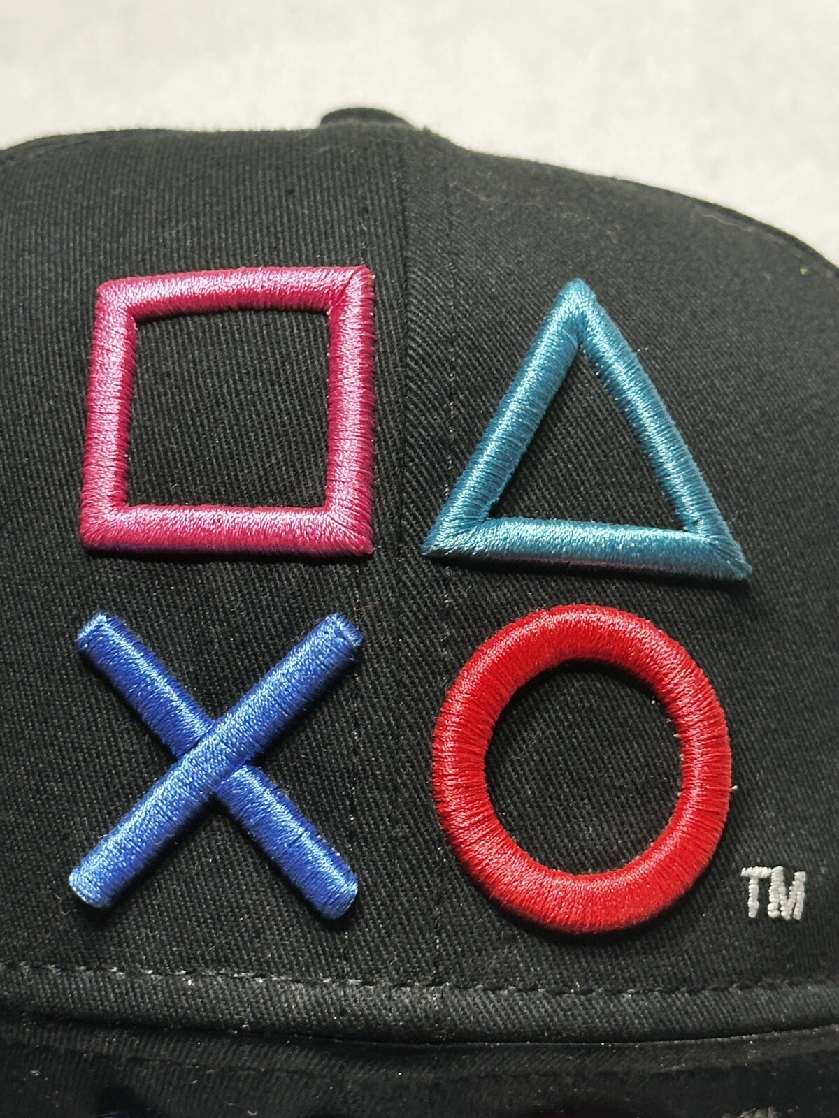 Playstation Hat Cap Snapback Black Video Game Sony Gamer Gaming