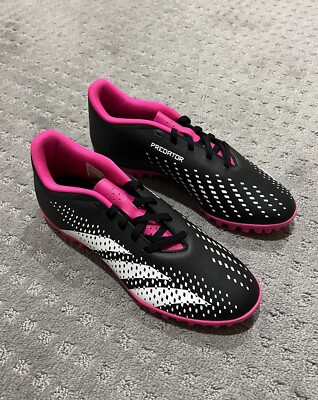 Adidas Predator Accuracy.4 Black Pink Turf Soccer Shoes GW4647 Men s Size 8