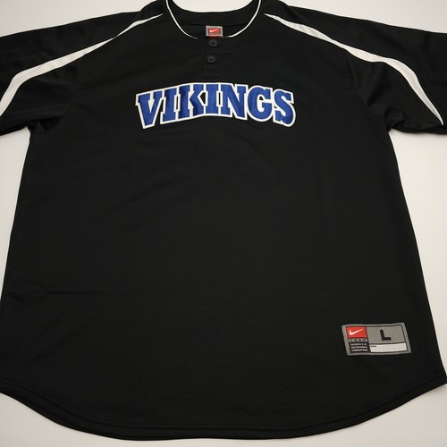 Vikings Jersey Size Large Nike Dri-Fit Mens Black