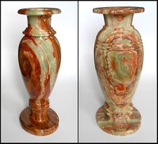 2 Grand vases allongés en onyx Pakistan 