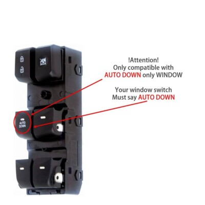 🚀DHL 935713X011RY FRONT Power Window MAIN Switch - AUTO DOWN For