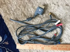 Original HD TV Component Composite Audio Video AV Cable Cord Microsoft Xbox 360