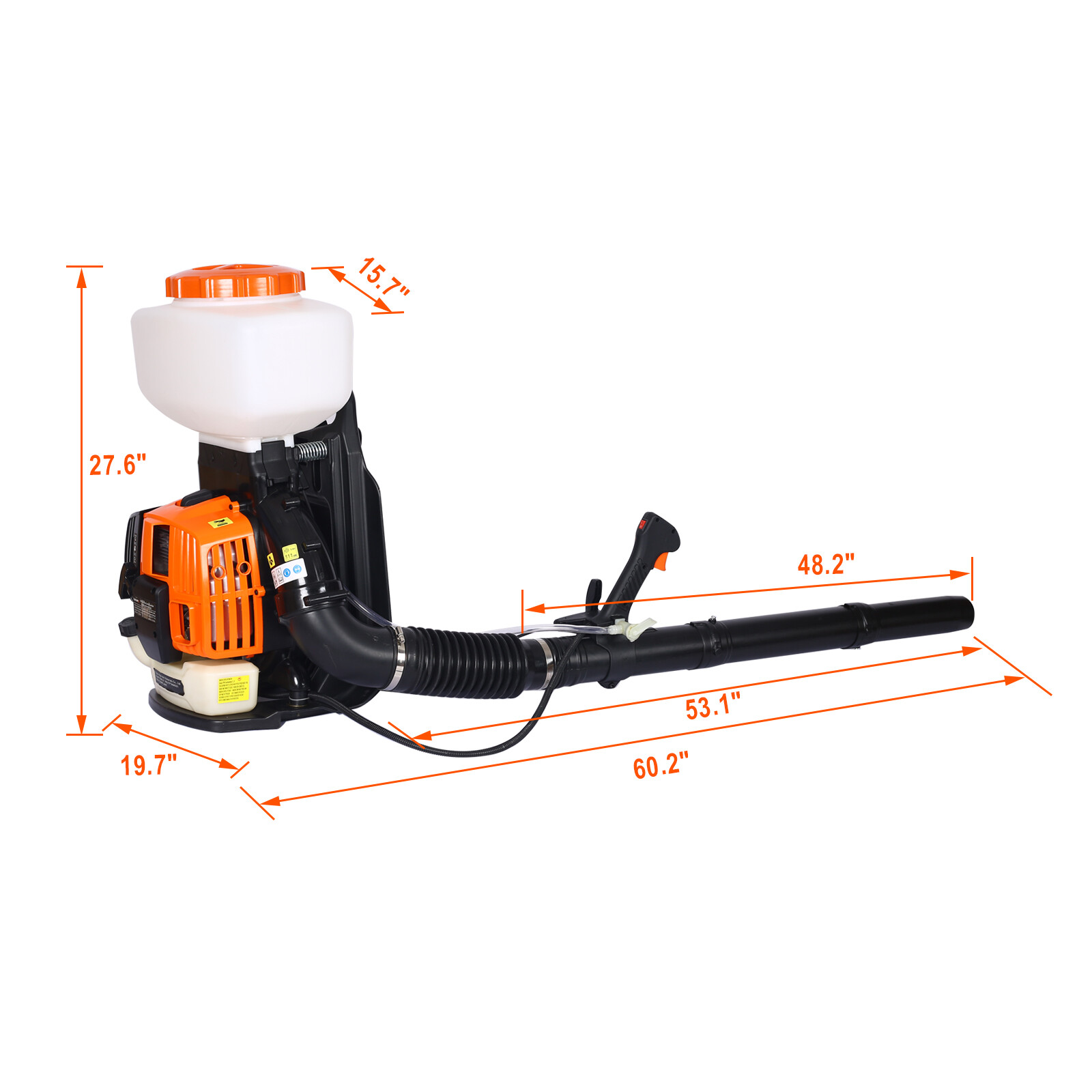 Gas Backpack Mosquito 3.7 Gal 52cc Fogger Sprayer Leaf Blower Handheld