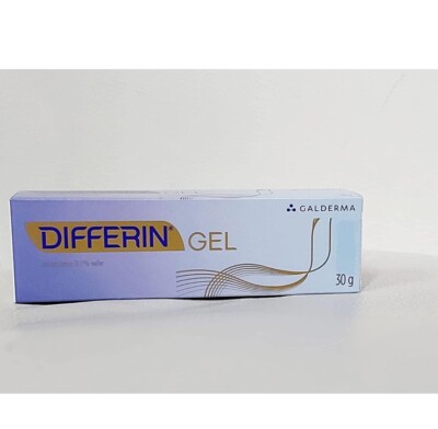 differin Adapalene Gel 0.1% Prescription Strength Retinoid Acne Treatment, 30g