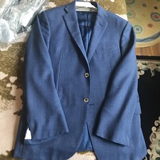Mens Italian Blue Blazer, 40R, Corneliani, Made in Italy.