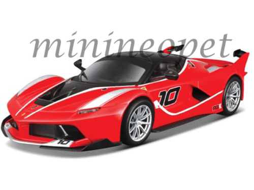 BBURAGO 18-26301 FERRARI RACING FXX K #10 1/24 DIECAST MODEL CAR RED