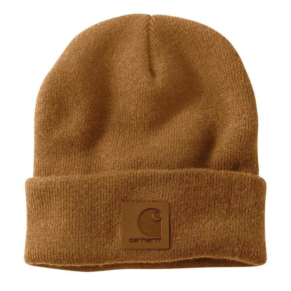 Carhartt Men's Brown Acrylic Knit Beanie Hat, One Size
Opens in a new window or tab