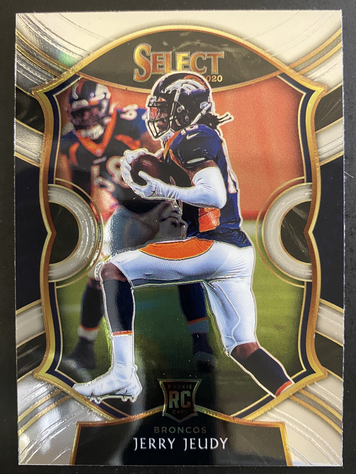 Jerry Jeudy 2020 Panini Select Football Rookie Card Denver Broncos #56