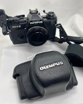 Olympus OM-4T camera body single lens reflex SLR with case SN # 1196939