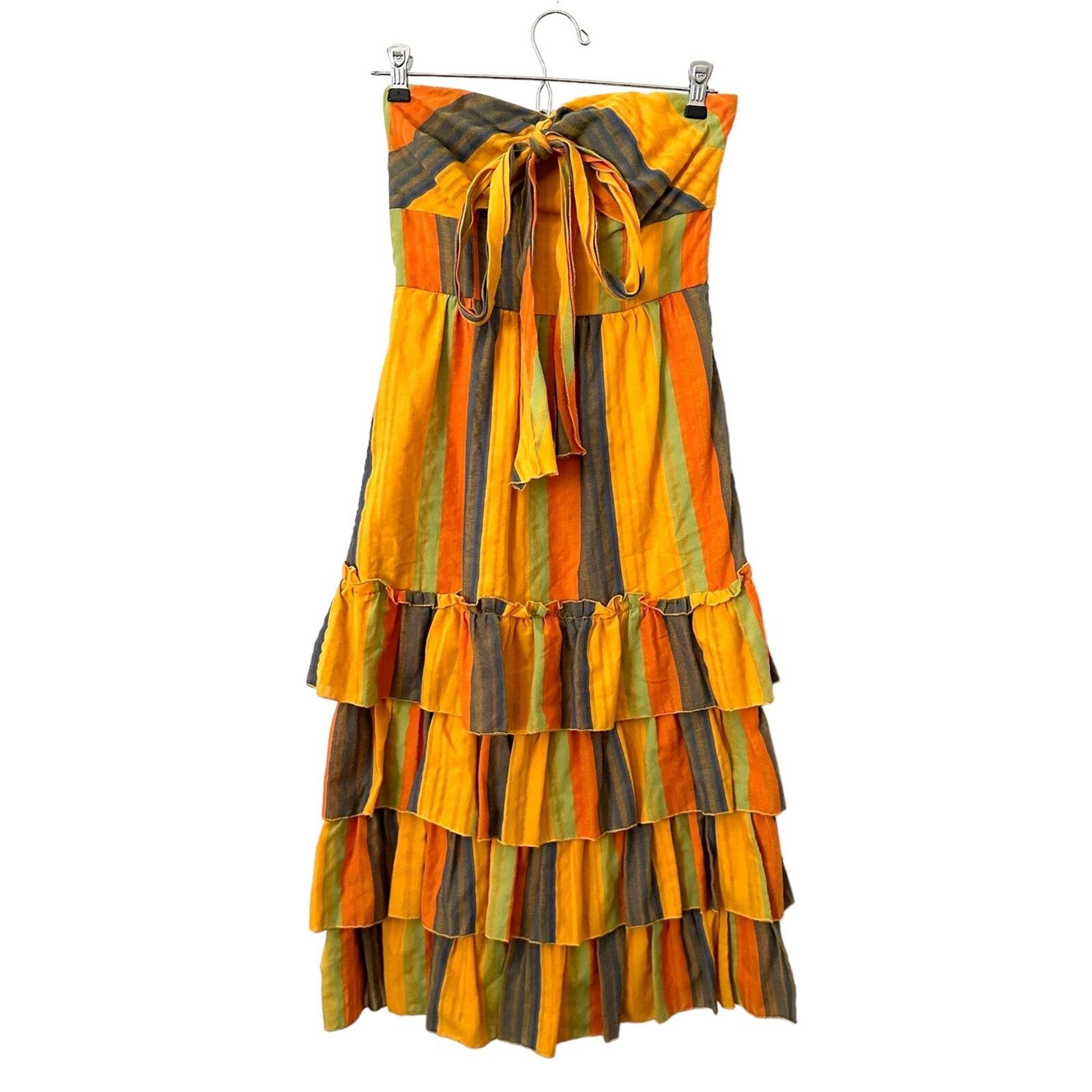 LA MAISON TALULAH Striped Strapless Midi Dress Sz… - image 2