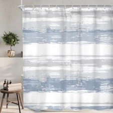 Abstract Blue Shower Curtain for Bathroom 72"W x 72"L Pack of 1 A1-blue Grey