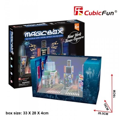 CubicFun 3D Puzzle - MAGIC BOX NEW YORK TIMES SQUARE - OM3608H