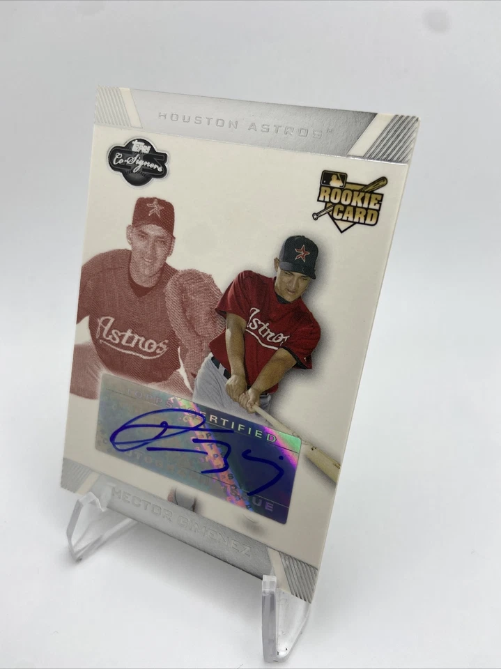2007 Topps Co-Signers Hector Gimenez Rookie Card Auto #106 ASTROS /275 - Image 3 of 4