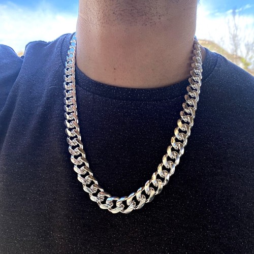 Men's Real Solid 925 Sterling Silver 