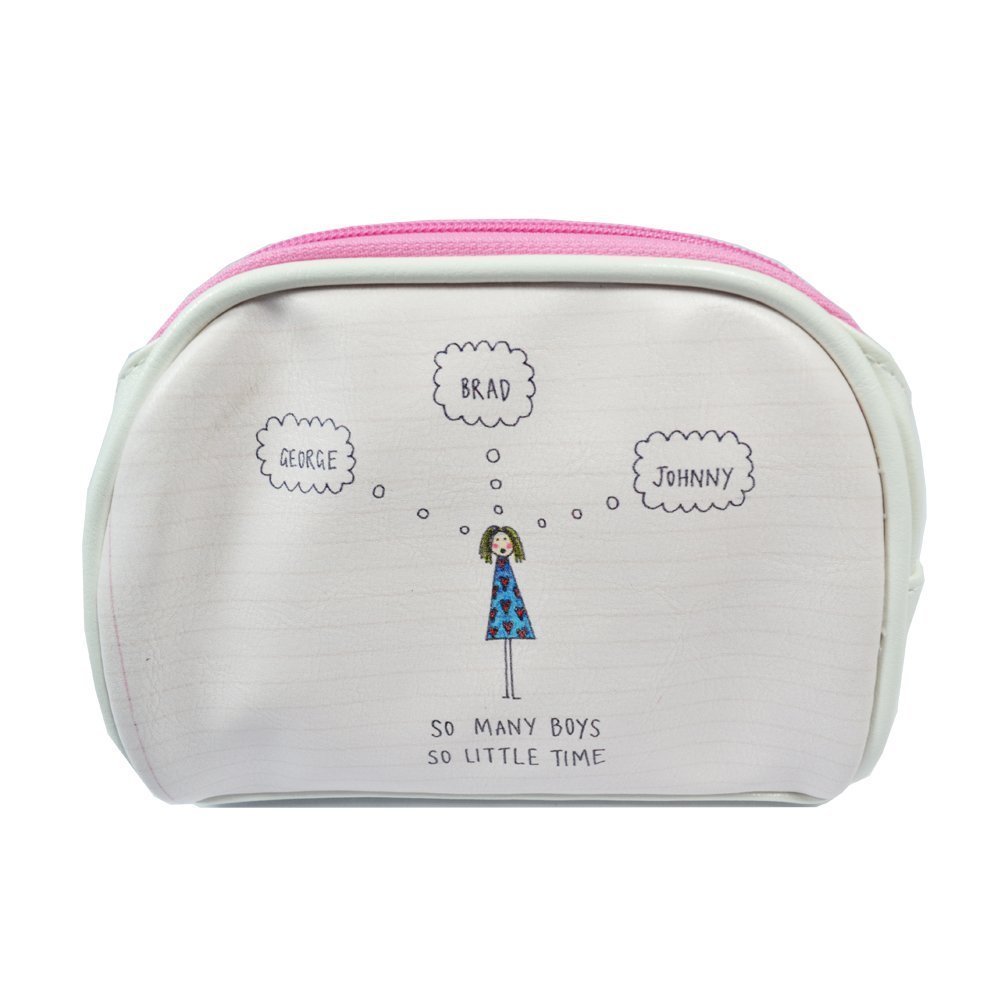 Funny Cosmetic Bag - So Many Boys So Little Time Make Up Bag Jakki Doodles