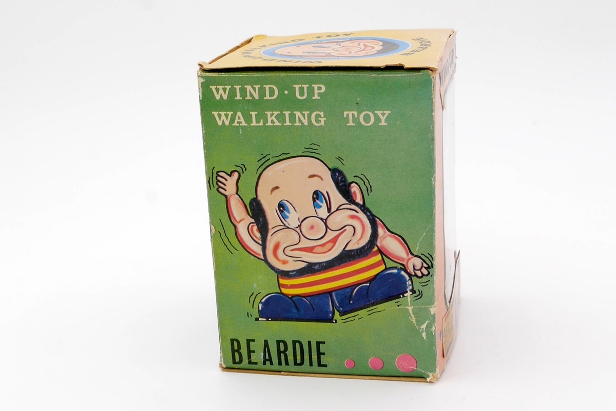 Jouet Mécanique ALPS JAPAN - BEARDIE - Wind Up Walking Toy - Avec Boîte - Vintage