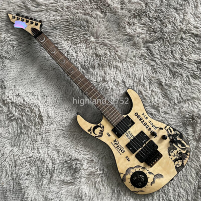 KH Natural Ouija Electric Guitar LTD Kirk Hammett Quilted Maple Top HH Pickup