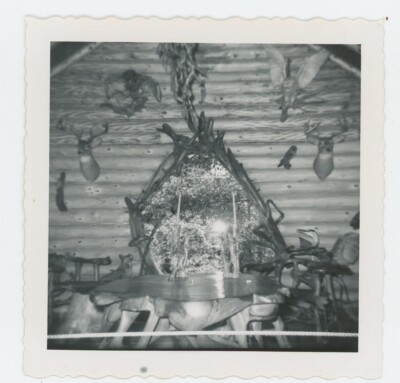 Vintage Photo Shrine of the White Pines Interior Overholzer Baldwin MI 1950s