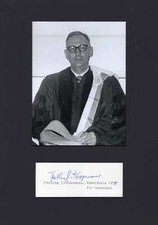 Tjalling Koopmans Autograph