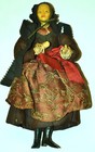 Krippenfigur,Wachskopf,Holzkörper und alpenländische Tracht, 19.Jhdt