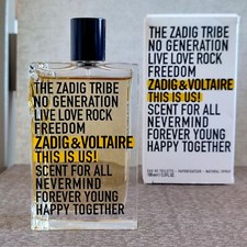 💛 ZADIG & VOLTAIRE - THIS IS US! 100ml EAU DE TOILETTE EDT - NEW 💛