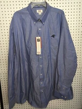 Carolina Panthers-Cutter & Buck CB-Men's Button Up Shirt Sz 3XT/3TGL Long Sleeve