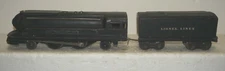 LIONEL PREWAR O-GAUGE 1688 BLACK METAL TORPEDO STEAM ENGINE WITH 2689TX TENDER