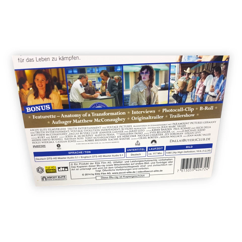 Dallas Buyers Club Blu Ray Matthew McConaughey Jennifer Garner Jared Leto Film - Bild 3 von 4