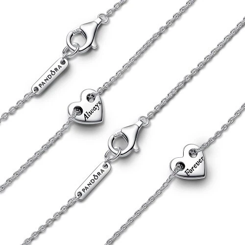 PANDORA Für immer & Ewig Teilbare Herz Collier-Halsketten 393207C00 - Bild 3 von 3