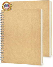 2 Pack College Ruled Notebook, Soft Yellow Cover Spiral Notebook, Memo Notepad S
