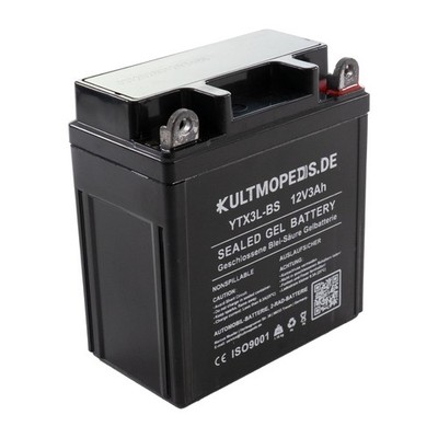 Batterie Gel Akku 12V 3Ah VAPE Zündung für Simson KR51 Schwalbe Habicht  Star