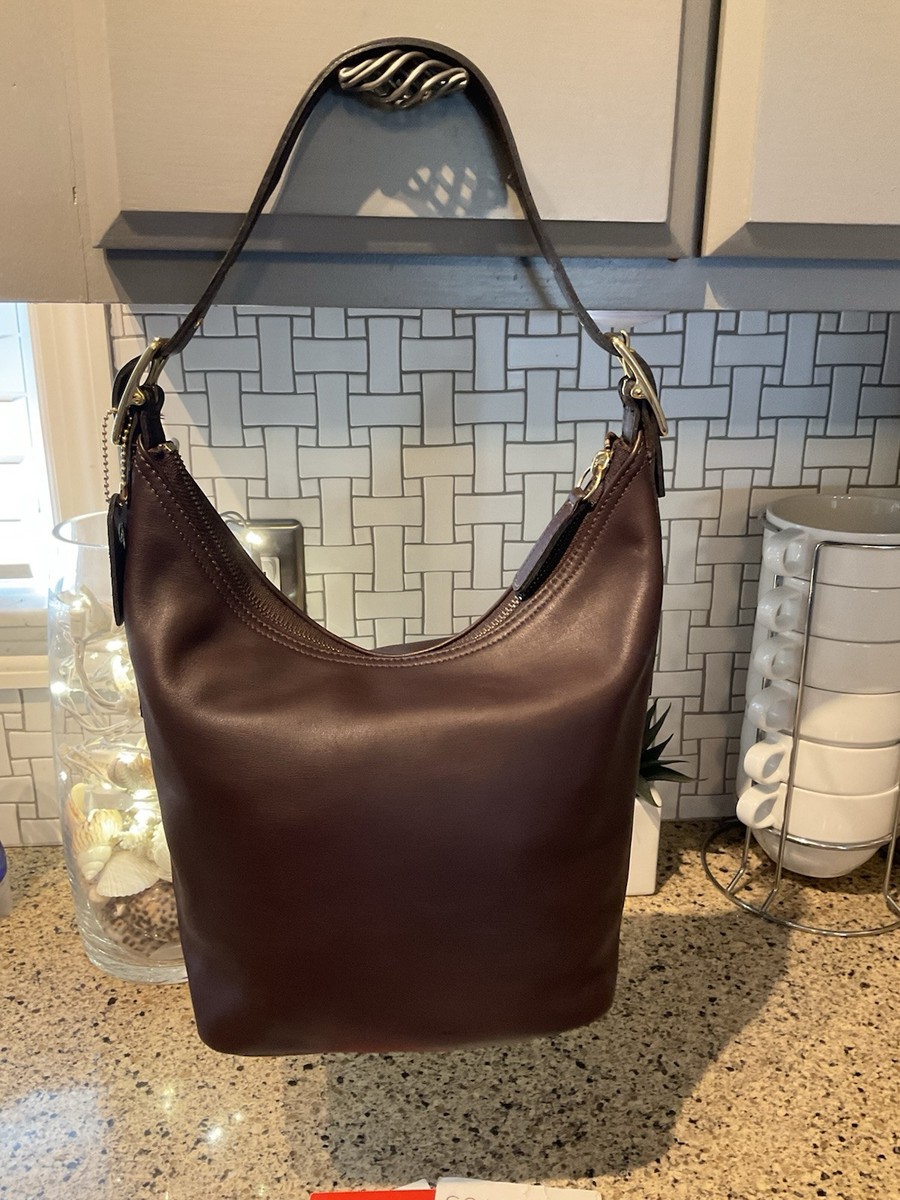Coach Vintage Legacy West Hobo Glovetanned Leather Mahogany Brown