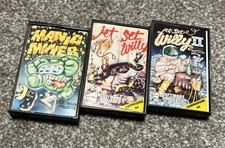 Manic Miner, Jet Set Willy 1 & 2 games by Software Projects - C64