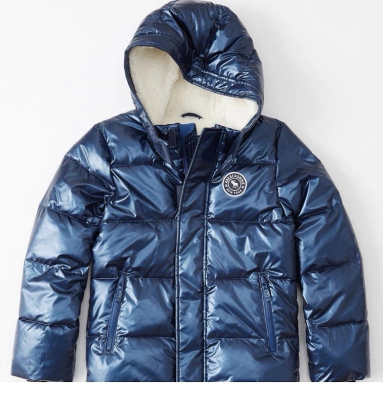 Abercrombie And fitch Kids Size 9/10 Metallic Puffer Jacket