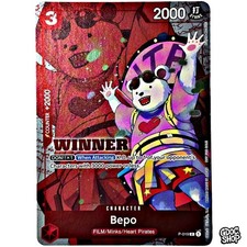 One Piece Card Bepo P-019 Tournament Pack Vol.7 Winner Promo