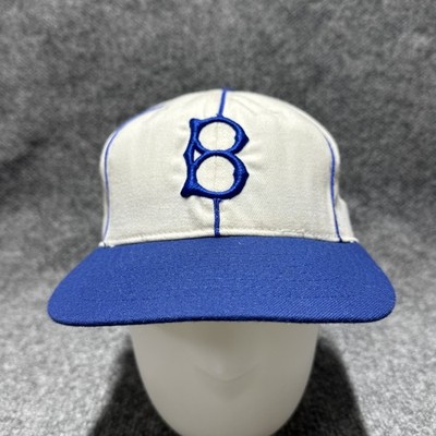 Vintage Roman Pro Brooklyn Dodgers Leather Sweatband Hat Cap MLB Fitted 7 1/2