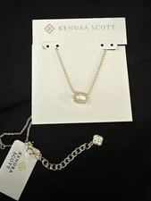 Kendra Scott Gold Chelsea Necklace in Ivory MOP