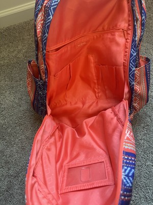 Vera Bradley Lighten Up Grand Backpack Bright Serape Stripe Travel Laptop Bag Vera Bradley Lighten Up Grand Backpack Pink Bags & Handbags  main image 4