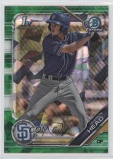 2019 Bowman Chrome Draft Sapphire Green 40/50 Hudson Head #BDC-69 02d2