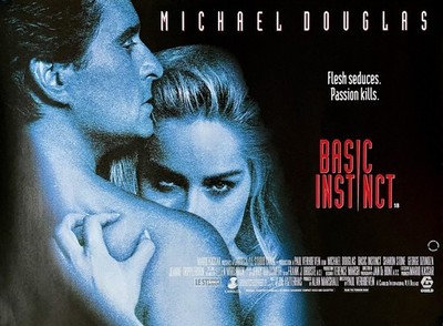 1992 Basic Instinct Movie Poster 11X17 Michael Douglas Sharon Stone Tramell  